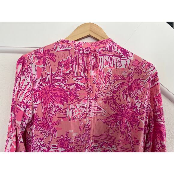 Lilly Pulitzer Sarasota Tunic in Paradise Rule Breakers Women's Size Medium - Picture 9 of 16